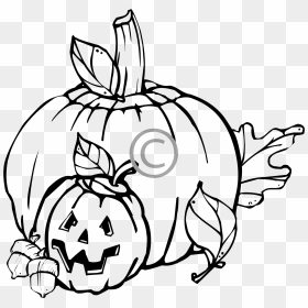 October Clipart Black And White, HD Png Download - halloween clip art png
