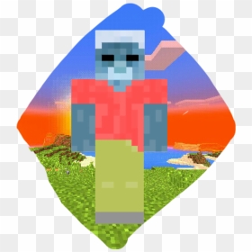 Herobrine Voting Icon - Grass, HD Png Download - minecraft herobrine png