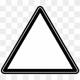 White Triangle Clip Art At Clker - Triangle Clipart Black And White, HD Png Download - triangle vector png