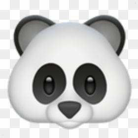 #white #tumblr #aesthetic #cute #applemoji #apple #emoji - Panda Emoji Png, Transparent Png - panda emoji png