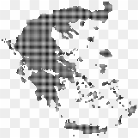 Greece Dots - Vector Greece Map Png, Transparent Png - line of dots png