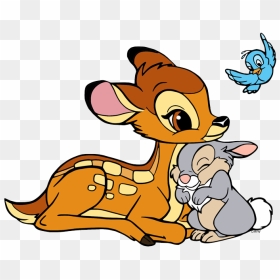 Bambi Group Clip Art - Cartoon Bambi And Thumper, HD Png Download - thumper png
