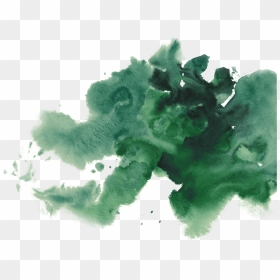 Watercolor Painting Green Tea - Green Watercolor Splash Png, Transparent Png - green watercolor png
