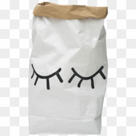 Saco De Papel Crianca, HD Png Download - closed eyes png