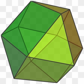 Bicupola Geometry Wikipedia - Cuboctahedron, HD Png Download - green triangle png