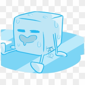 Drawn Ice Block Ice - Ice Cube Drawing Easy, HD Png Download - melting png