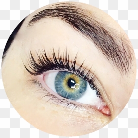 Perfect Eyebrows And Lashes With Closed Eyes Png Images - Eyelash Extensions, Transparent Png - closed eyes png