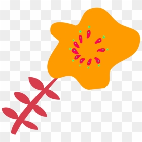 Scrapbooking Flower Orange - Png Digital Flower Drawing, Transparent Png - poppy flower png