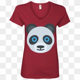 Panda Face Emoji Ladies - T-shirt, HD Png Download - panda emoji png