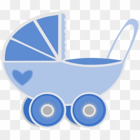 Blue Baby Stroller Clip Art - Baby Boy Clipart Transparent Background ...