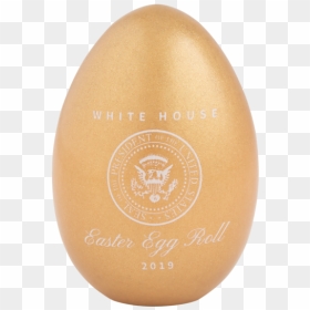 Official 2019 Gold White House Easter Egg"  Data Image - Cosmetics, HD Png Download - golden egg png