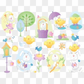 Egg Easter Bunny Happy Free Frame Clipart - Cartoon, HD Png Download - easter frame png