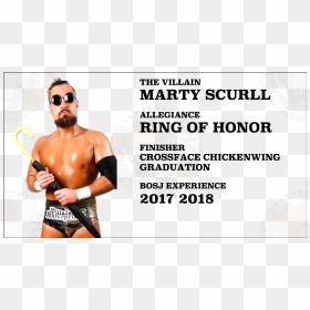 Barechested, HD Png Download - marty scurll png