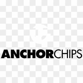 Anchor Chips Logo Black And White - Anchor, HD Png Download - white anchor png
