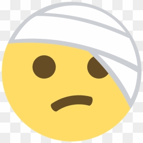Face With Head-bandage Emoji Clipart - Head Bandage Clipart, HD Png Download - emoji .png