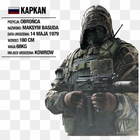 Rainbow Six Siege Kapkan, Png Download - Kapkan Rainbow Six, Transparent Png - tachanka png