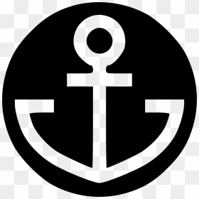 Anchor - Nautical Baby Onesie Vectors, HD Png Download - white anchor png