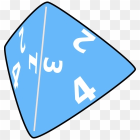 4 Sided Dice Clipart, HD Png Download - triangle vector png