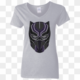T-shirt, HD Png Download - black panther mask png