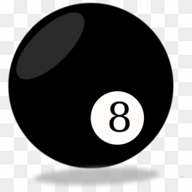 Ball,symbol,billiard Ball - Eight Pool Eightball Billiards Pool Cue Ball Black, HD Png Download - billiards png