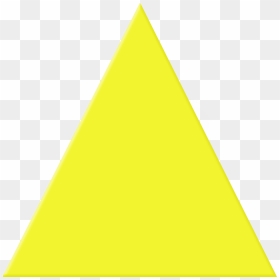 Yellow Triangle - Yellow Triangle Transparent Background, HD Png Download - triangle vector png