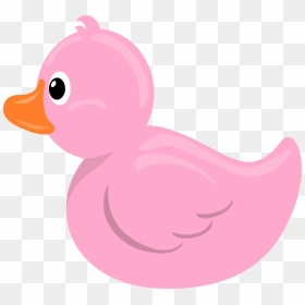 Rubber Duck Baby Pink - Pink Rubber Duck Clip Art, HD Png Download - duck clipart png