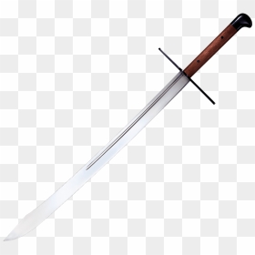 Image Of Grosse Messer Sword - Two Handed Falchion Sword, HD Png Download - sword slash png