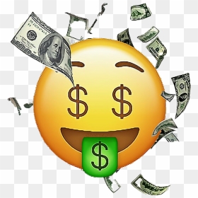 Money Emoji Png High-quality Image - Transparent Background Money Face Emoji, Png Download - emoji .png