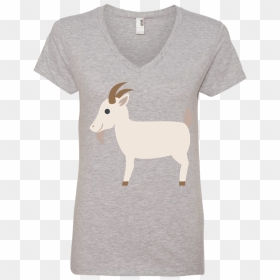 Goat Emoji Ladies - T-shirt, HD Png Download - goat emoji png