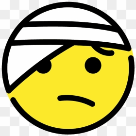 Face With Head-bandage Emoji Clipart - Smiley, HD Png Download - emoji .png