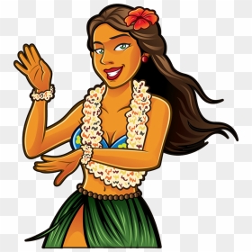 Hula Girl Image - Girl Dancing Hula, HD Png Download - hula girl png