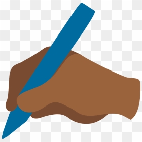 Writing Hand Emoji Clipart - Escritor Emoji, HD Png Download - clapping emoji png