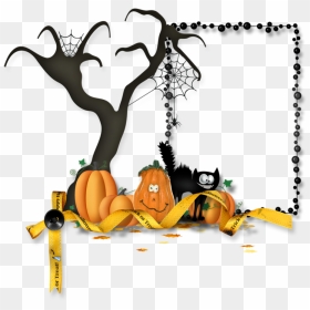 Png Transparent Halloween Background Hd - Cornice Halloween, Png Download - halloween background png