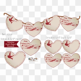 Have Four Hearts Per Page - Heart, HD Png Download - valentine hearts png