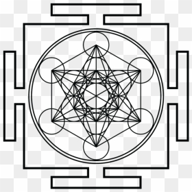 Bleed Area May Not Be Visible - White Metatron's Cube Transparent, HD Png Download - metatron's cube png