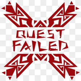 Qf - Quest Failed Monster Hunter, HD Png Download - fail stamp png
