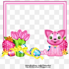 Pink Easter Frame Cluster , Png Download, Transparent Png - easter frame png