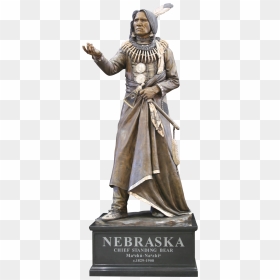 Chief Standing Bear Statue, HD Png Download - standing bear png