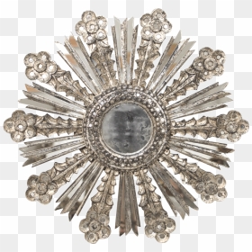 Worlds Away Champagne Silver Leaf Starburst Mirror - Mirror, HD Png Download - gold starburst png