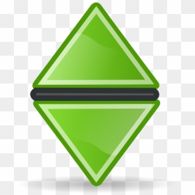 Sort,neutral,green - Sort App Icon Png, Transparent Png - green triangle png