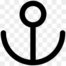 Anchor - Circle, HD Png Download - white anchor png