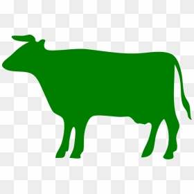 Cow Silhouette, HD Png Download - cow vector png