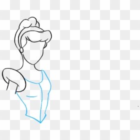 How To Draw Cinderella, HD Png Download - cinderella glass slipper png