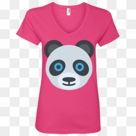 Panda Face Emoji Ladies - T-shirt, HD Png Download - panda emoji png