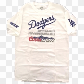 Los Angeles Dodgers Coors Light Tee Xl - Angeles Dodgers, HD Png Download - la dodgers png