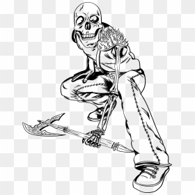 Skeleton Inking - Illustration, HD Png Download - skeleton arm png