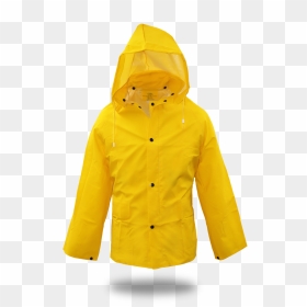 Lined Pvc Rain Jacket - Raincoat Clipart Png, Transparent Png - yellow jacket png