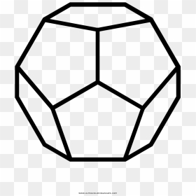 Dodecahedron Coloring Page - Dungeons And Dragons Dice Vector, HD Png Download - metatron's cube png