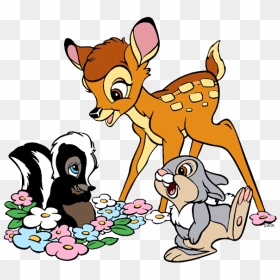 Bambi And Thumper And Flower, HD Png Download - thumper png