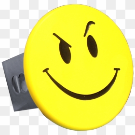 Au-tomotive Gold Smiley Face With Smirk Yellow Trailer - Smiley, HD Png Download - smirk png